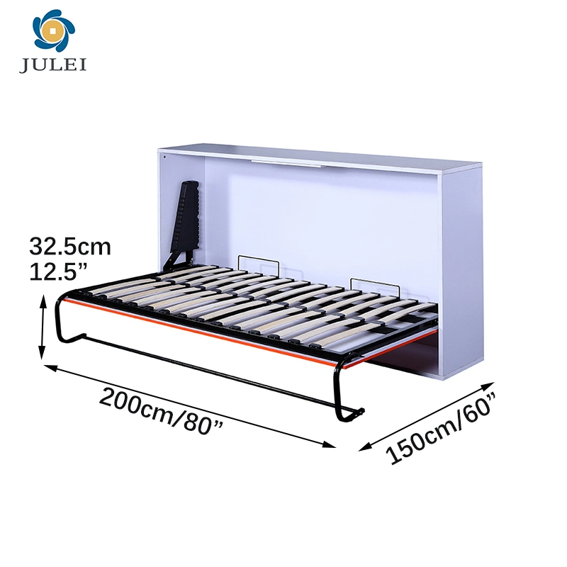 Mecanismo de mola de móveis Murphy Bed estrutura de cama horizontal com armazenamento