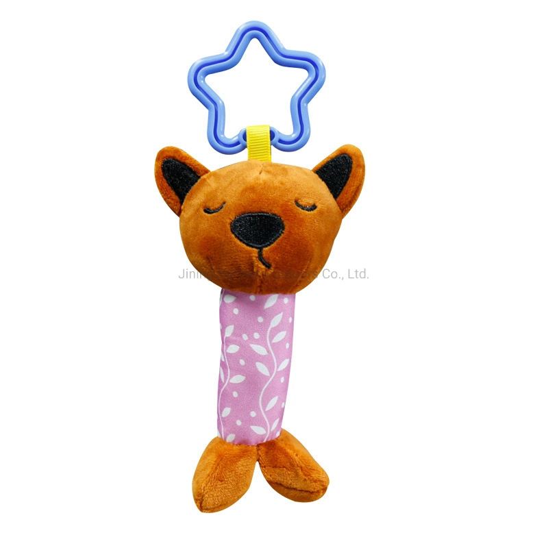 Rana Verde bebé sacude la educación temprana mano juguetes Grab baby rattle Hot vender mascota Chew Squeaky juguetes Peluches Peluches Ultra-Soft