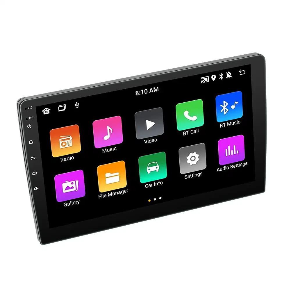 Car Radio 9 pouces 10 pouces Lecteur vidéo multimédia pour écran Android Auto Stéréo Double 2 DIN WiFi GPS Lecteur DVD de voiture.