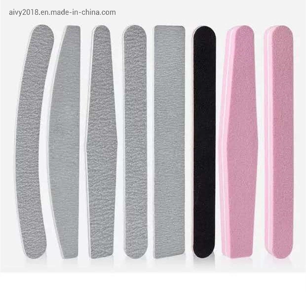 Nail Buffer Solon Use Double Side Grey Black Nail File