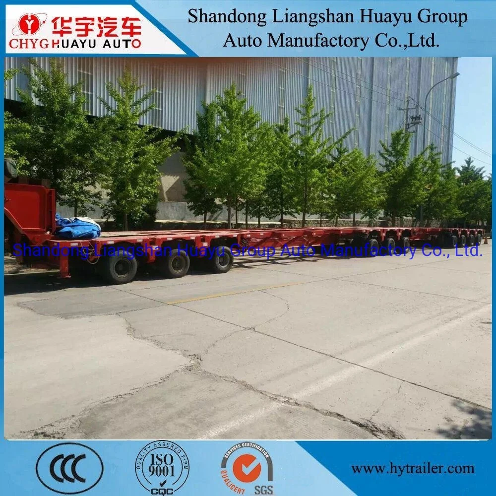 200/300/500t Low Bed Heavy Duty Semi Trailers Special Modules Vehicle for Bridge Transportation