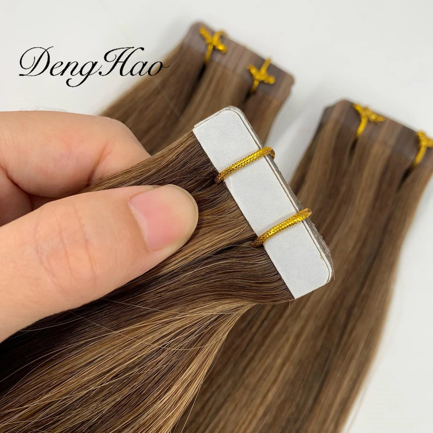 100% Remy Human Hair Double Dredados cinta Tipo extensión de pelo