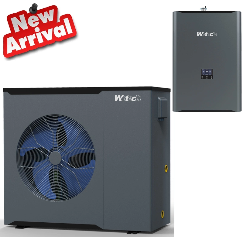 Système de pompe à chaleur à eau chaude R32 Split Inverter pour le chauffage central, le refroidissement et l'eau chaude domestique