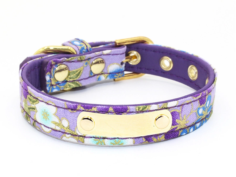 Classics Adjustable Pet Dog Collar, with Laser Inscription