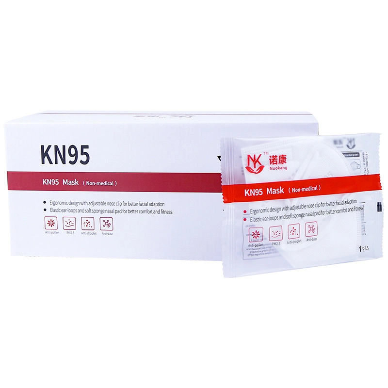 China de fábrica del fabricante KN95 5 capas de máscara máscaras desechables de protección de filtración de alta el 95% KN95 GB2626-2019 Máscara Standard 50pcs