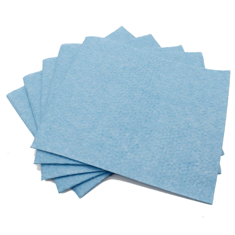 Venta directa de fábrica de aceite de mejor precio promocional de absorber Nonwoven azul industriales limpiadores limpieza desechables de papel Papel para el alquiler de coches