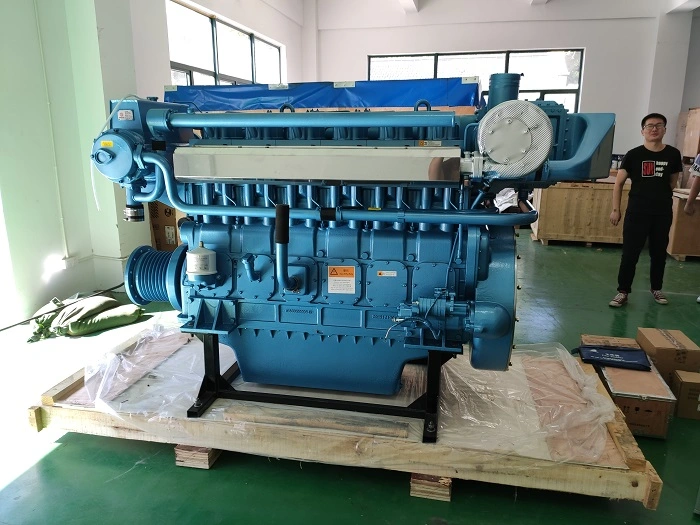 Venta caliente Nuevo Weichai 220kw-556kw motor marino Whm6160motor Barco de la serie M