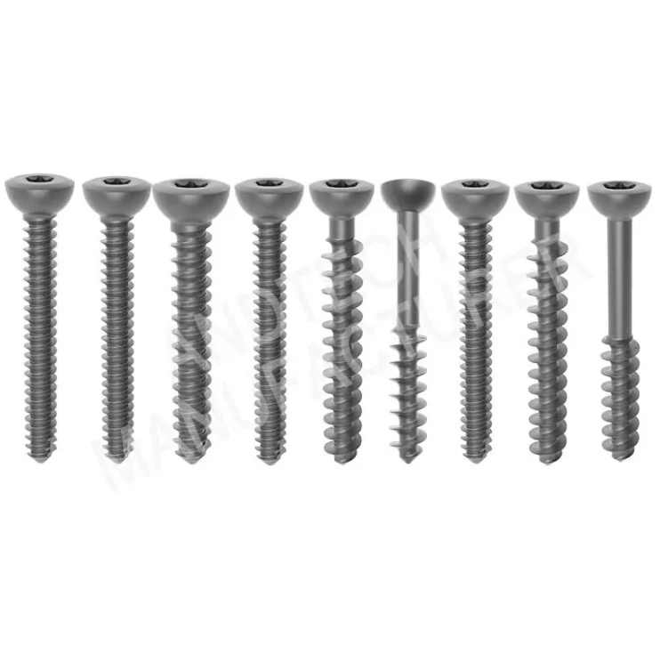 Titanium Non-Locking Screw for Trauma Locking Plate Fixation