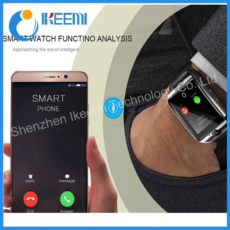 Bluetooth Q18 телефонный вызов Мода Будильник Andriod Smart Watch С многофункциональным