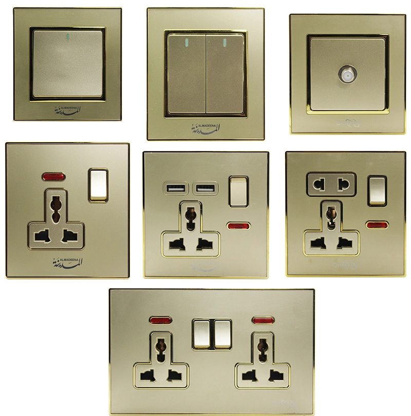 British High quality/High cost performance Electric S Series Acrylic 2 Gang 2 Way Switch