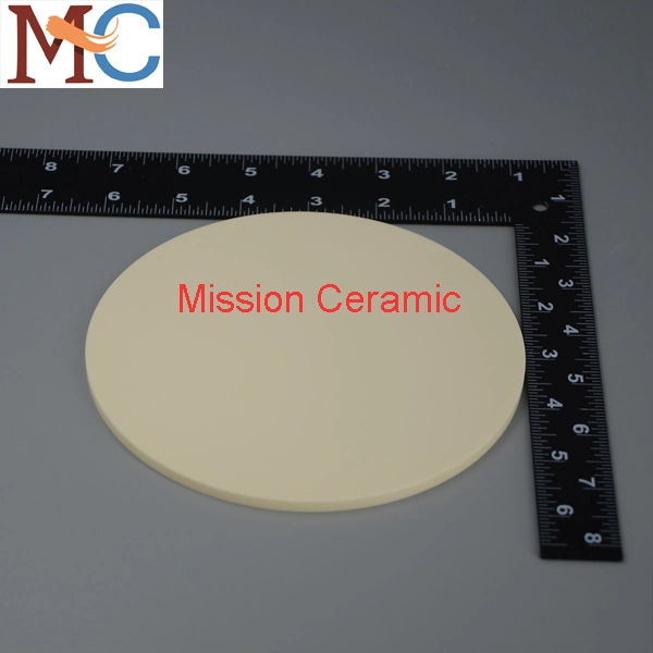 White Round Block Alumina Ceramic Plate