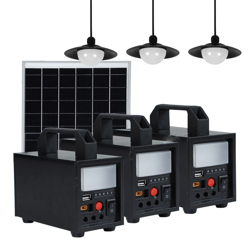Outdoor Portable 20W/40W/60W Solar Powered Generator Solar Panel System off Grid Home Solar Power System