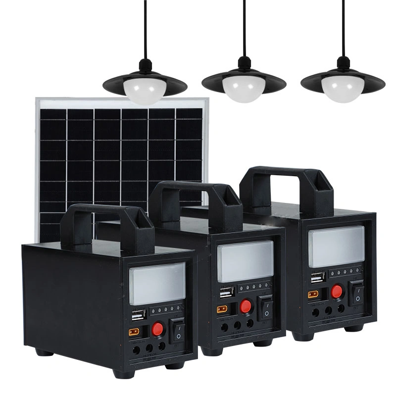 Extérieur portable 20 W/40 W/60 W Générateur solaire système de panneau solaire éteint Système d'énergie solaire Grid Home