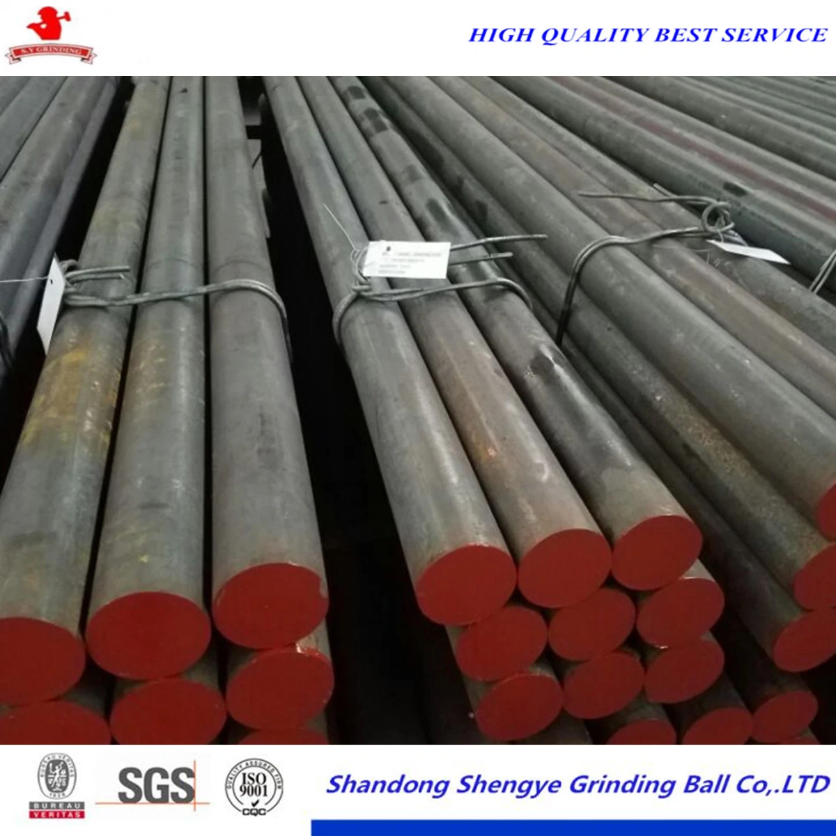 Grinding Rod Dia 120mm* Length 2m-6m Ground Steel Rod for Iron Ore