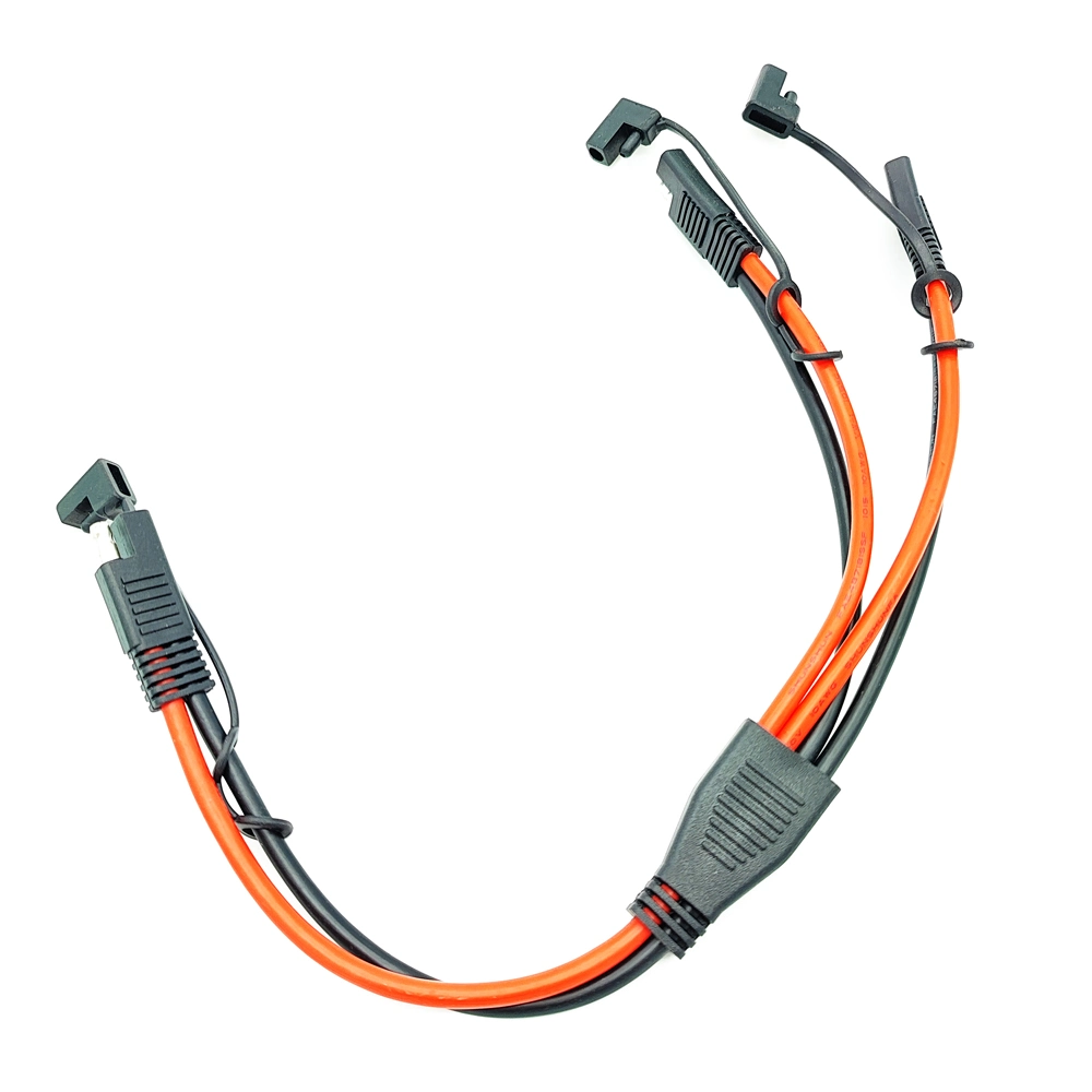 Conector SAE y divisor 1 a 4 cable de extensión DC Cable adaptador de alimentación para automóvil