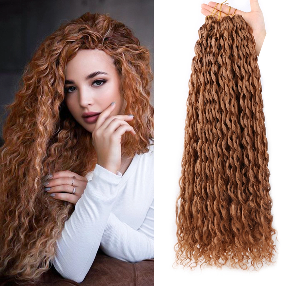 24 Zoll Synthetische Häkelhaar Afro Locken Yaki Kinky Bulk Haar Soft Ombre Häkeln Flechten Haarverlängerungen