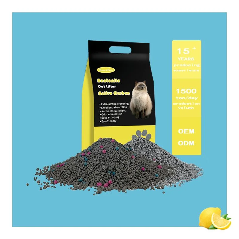 PET 100% Natural Bentonita de alta calidad basura de gato a granel