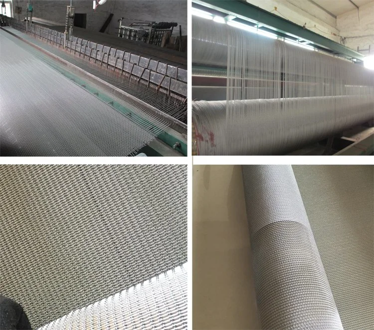 304 316 Stainless Steel Perforated Decorative Metal Wire Mesh Fabric for Glass Lamination