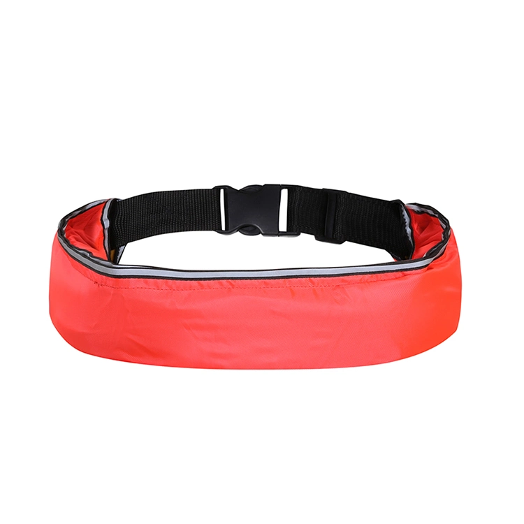 Manual&Automatic Color Block Oxford Nylon Jersey Inflatable Waist Belt