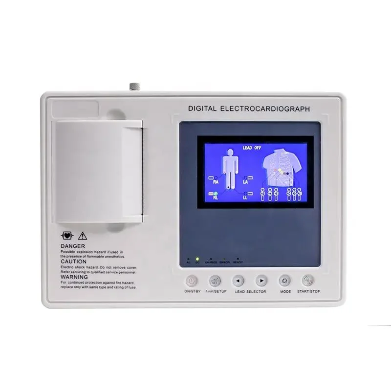 4.3 Inch Color Screen LCD Display Cheap Price Automatic Digital China Hospital ECG 3 Channel