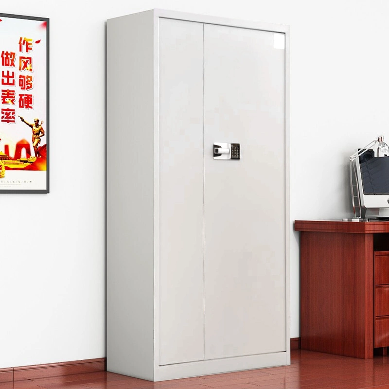 Double Handle Fingerprint Lock Office Electronic Smart Security Storage Cabinet Locker