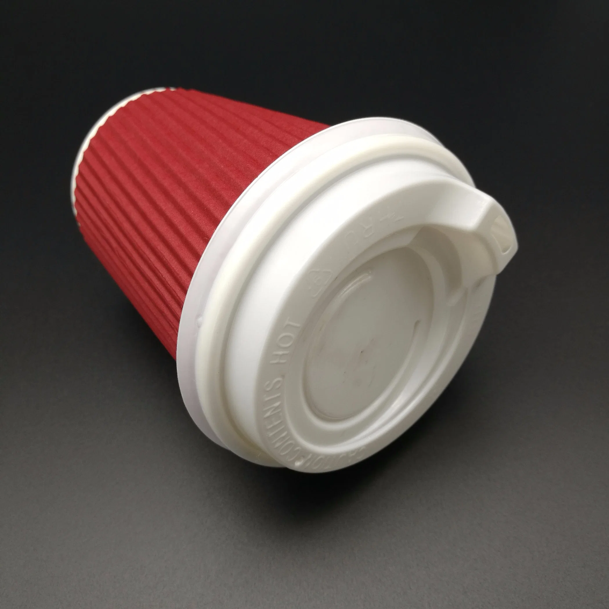 PS Plastic Lid for Hot Disposable Coffee Paper Cup Non Spill