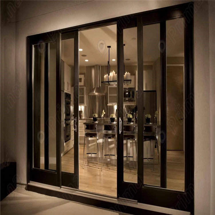 Custom Modern Aluminium Double Glazed Glass Sliding Patio Doors