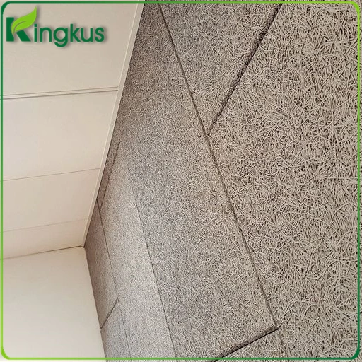 Decoration Hexagon Wood Wool Panel Material