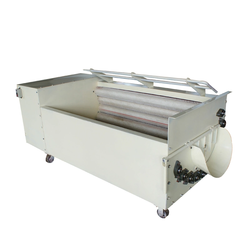 Brush Roller Fruit Vegetable Washing Machine with Water Spraying