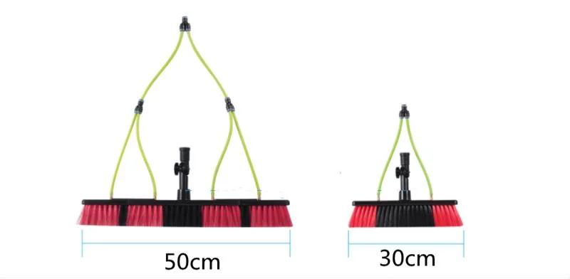 Wasser Fed Pole Teleskop Solar Panel Extended Wash Reinigungsbürste