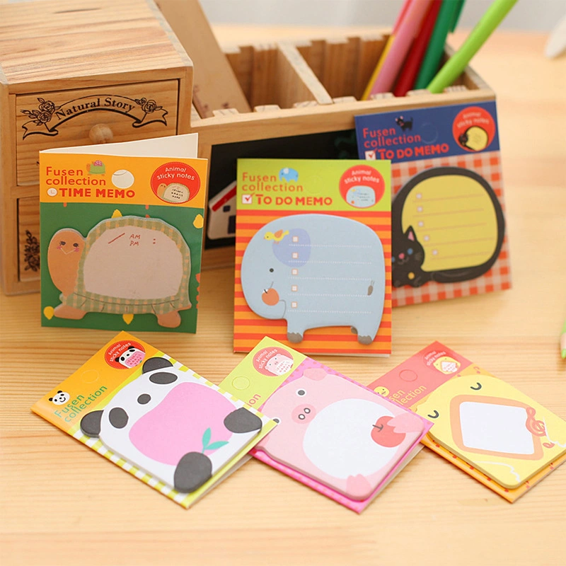 Chinese Factory Cartoon Cute Animals N Times to Post It Note Memo