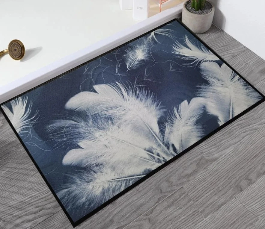 Welcome Custom Design Anti Slip Rubber Floor Mat for Sublimation