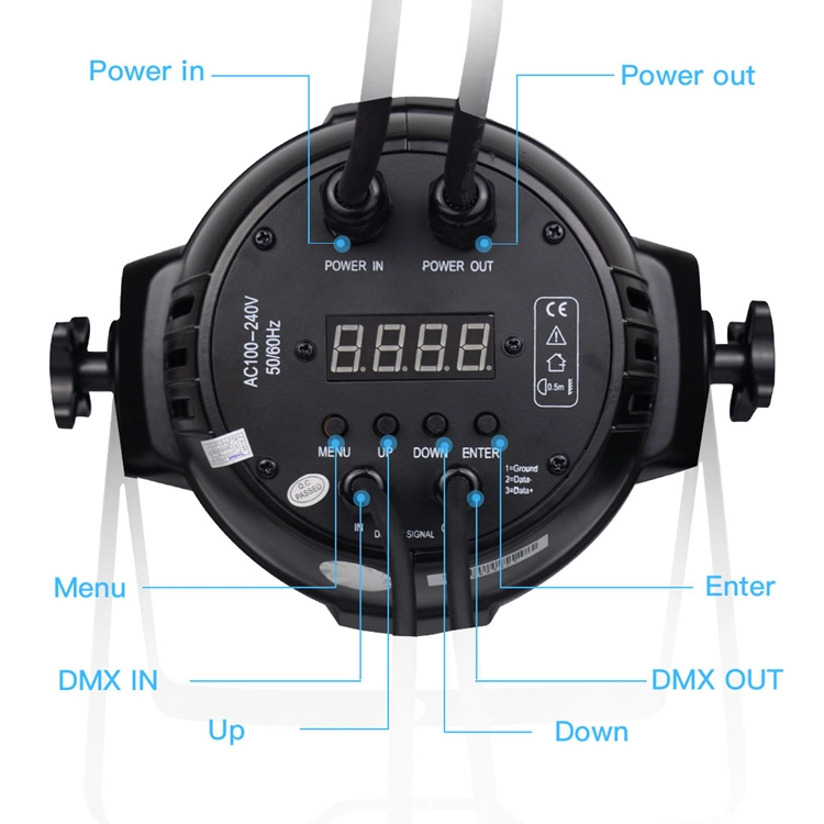 IP30 Indoor 100W COB PAR LED Bühnenlicht Hochzeitsdisko Leistung