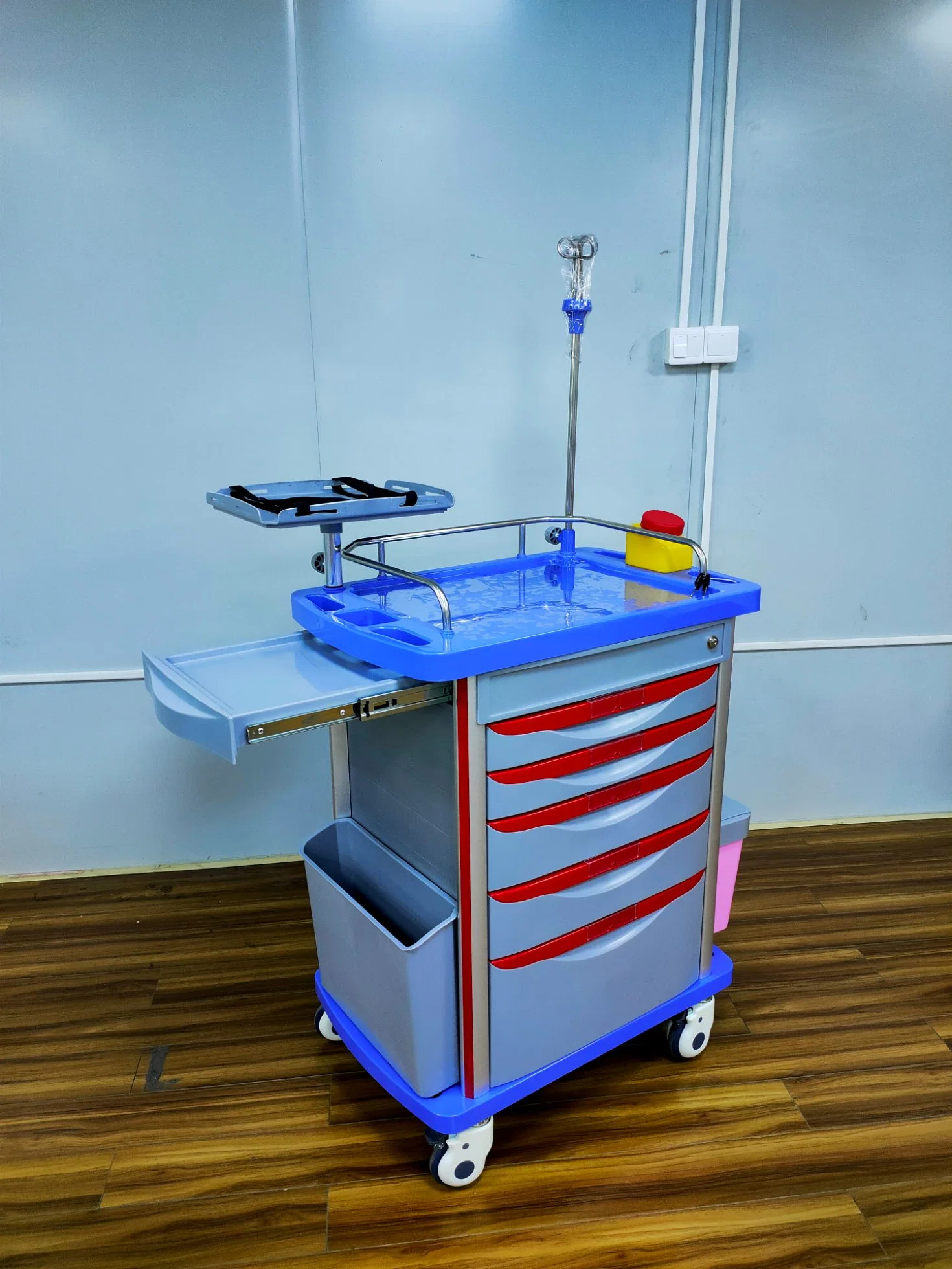 Hochwertige mobile Krankenhaus ABS Medical Emergency Trolley