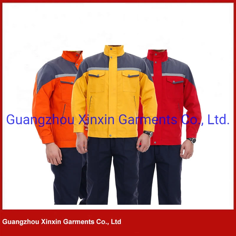 Wearproof Twill Cotton Unisex Workwear Safety Uniforms with Custom Logo (W506)