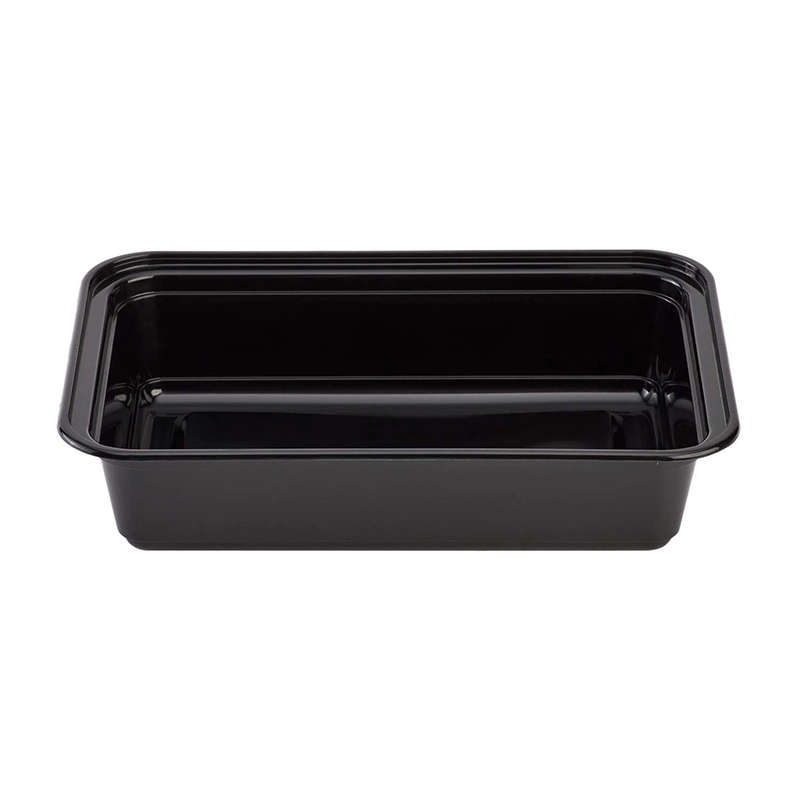 38oz Rectangle Oblong Plastic to-Go Container, 38oz Takeout Containers - 38oz Plastic Food Storage to-Go Rectangle Oblong Bowl