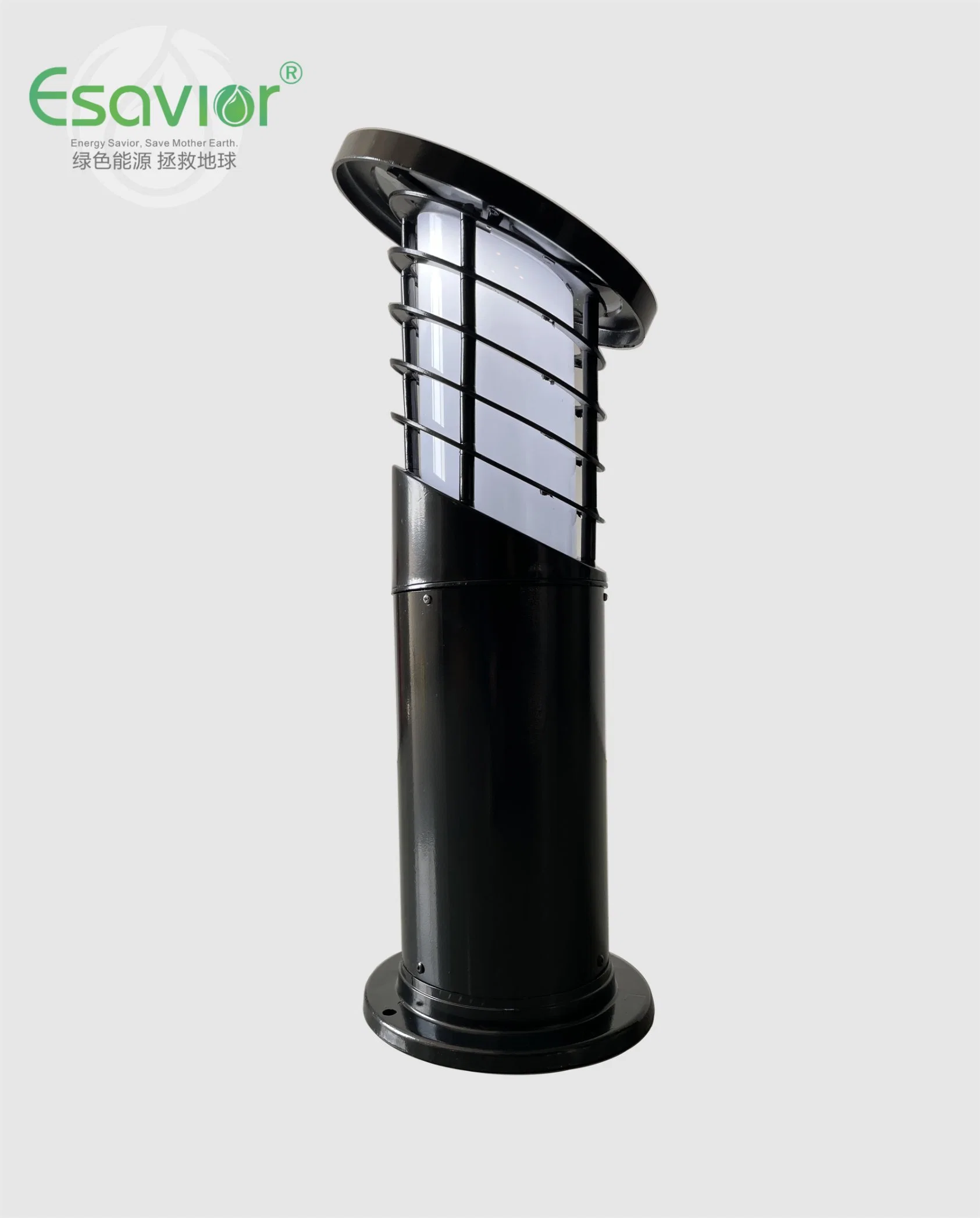 Esavior Solar Powered LED Outdoor Solar Bollard/Rasen/Garten Licht