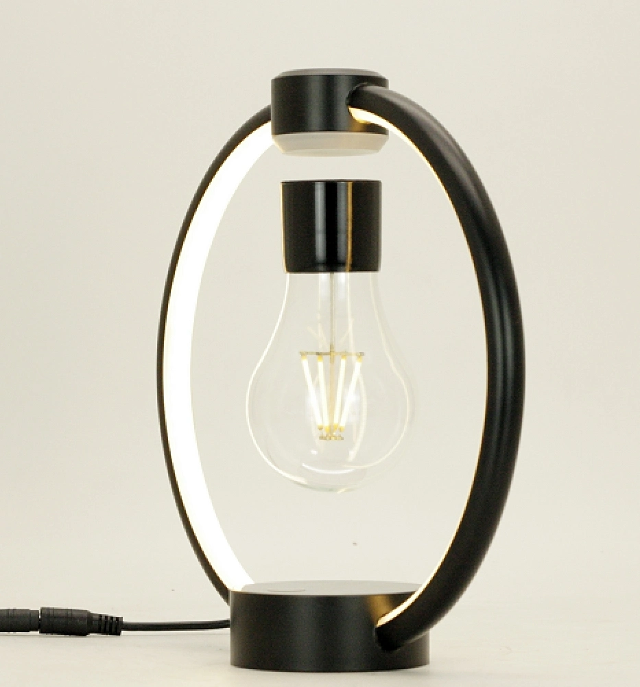 Nouvelle ampoule de lampe à induction flottante à cadre magnétique avec cadre en métal Bureau de promotion des cadeaux pour la décoration