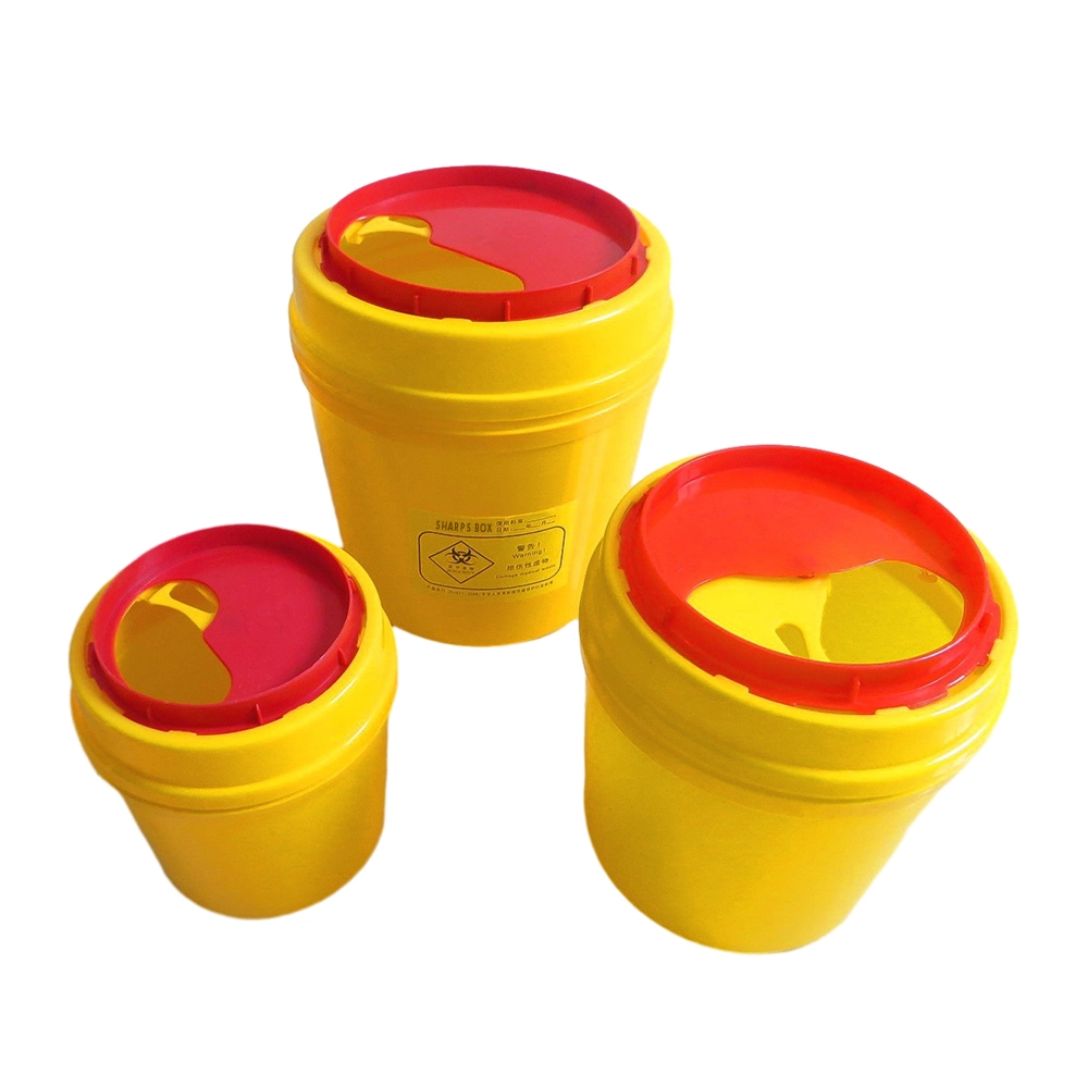 Пластиковые острые контейнеры ящик для защиты от острых инструментов контейнеры/ящики Безопасность Контейнер для медицинской корзины/контейнер для биологически опасных веществ