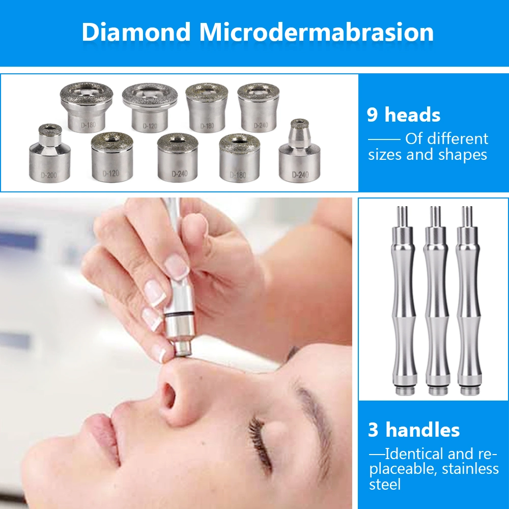 3 de 1 puntas de diamante de la dermabrasión belleza máquina limpia tu cara Skin Care