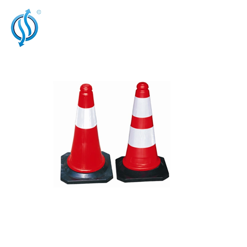 75cm PE Traffic Cones with Rubber Base