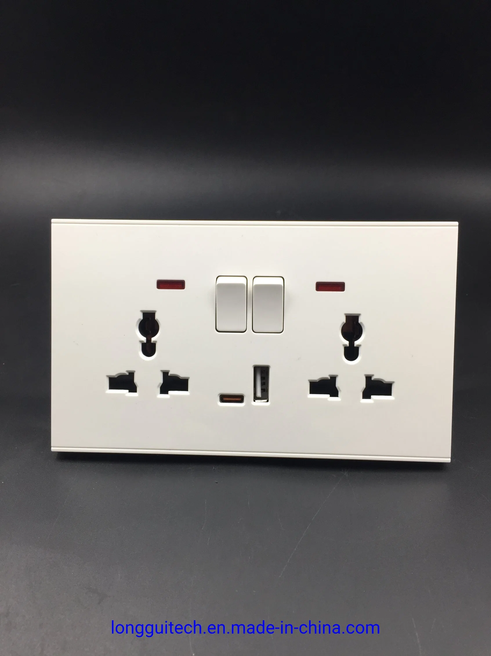 USB a and Type-C Charger Wall Plate