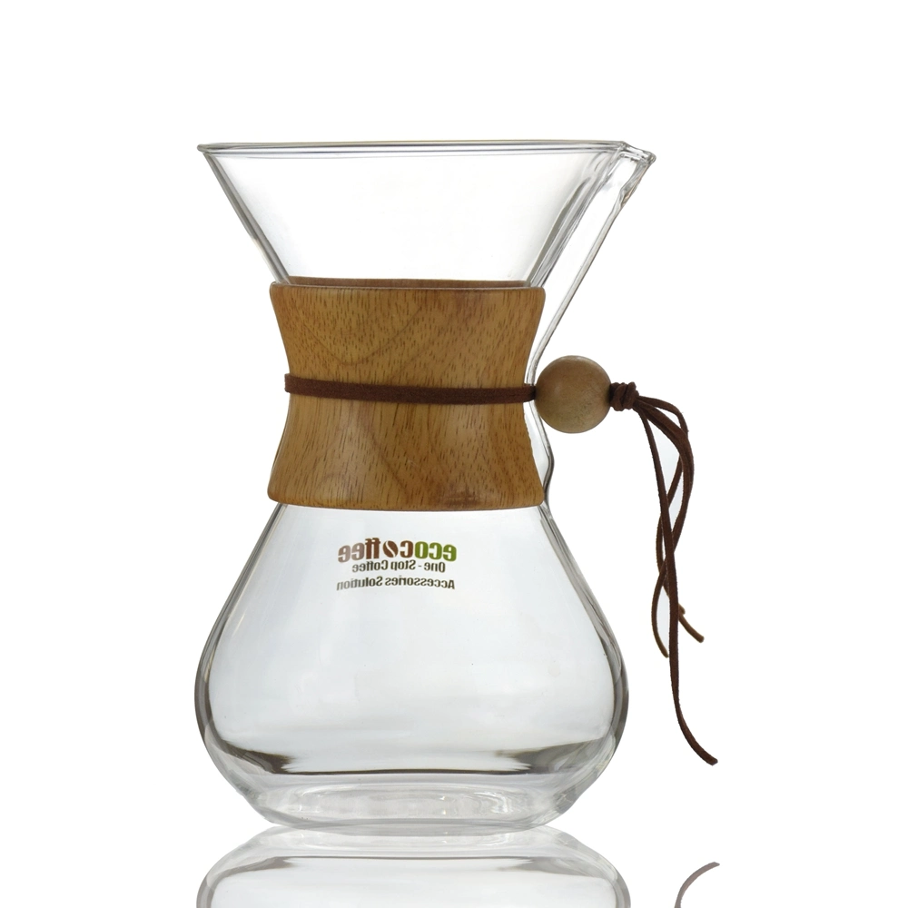 Máquina de café grossista de 500 ml/800 ml com pote de partilha de café em vidro borossilicato