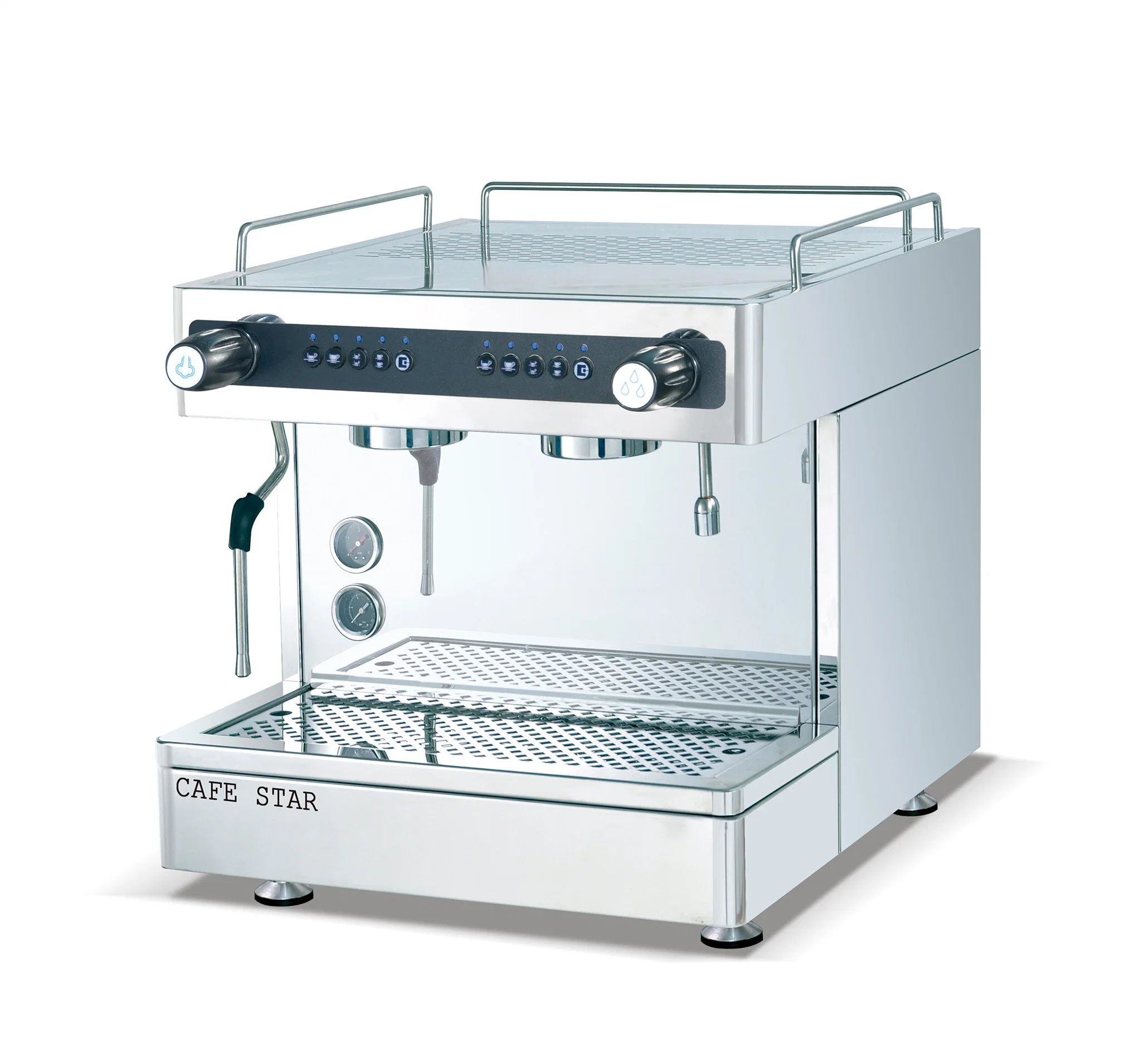 Cabeça dupla tecla Semi-Auto Cappuccino comercial de café Espresso Maker K102t