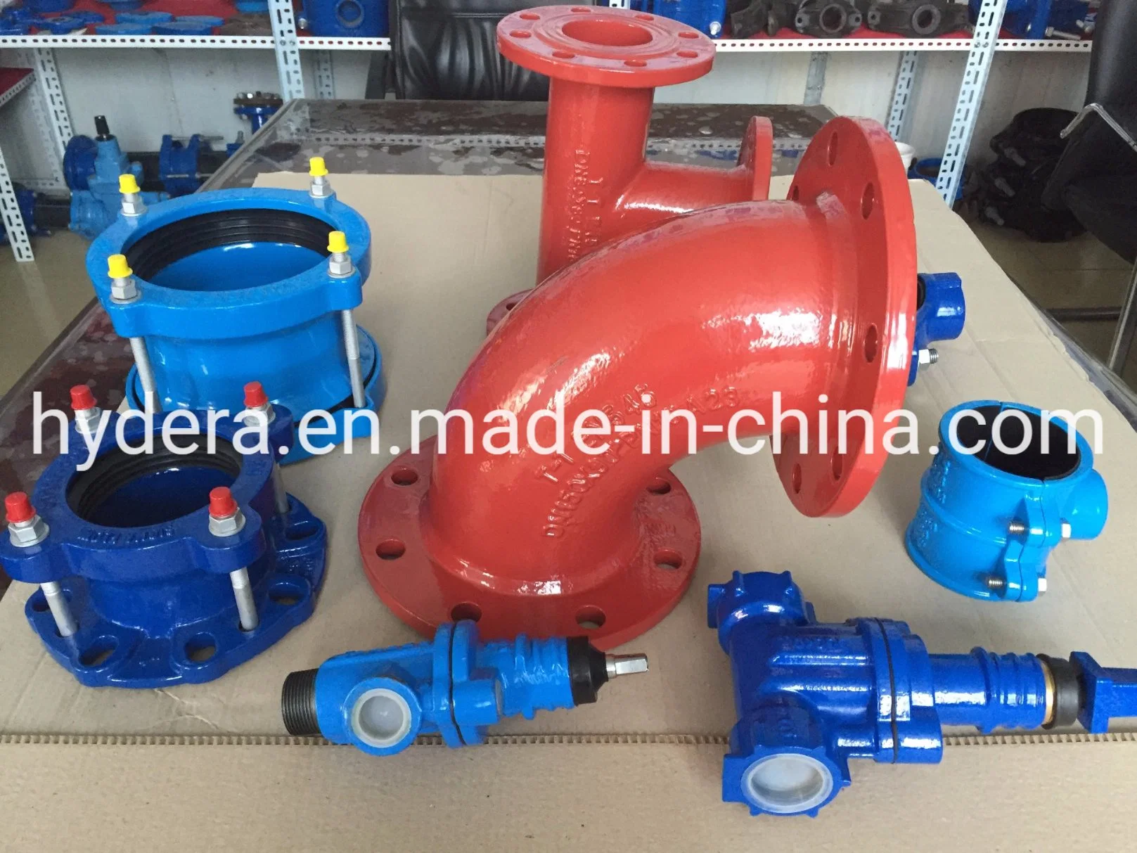 3 4 5 6 7 8 9 Inch En545, En598, Ductile Iron Cast Iron Water Pipe Fittings for PVC Pipe and Ductile Iron Pipe