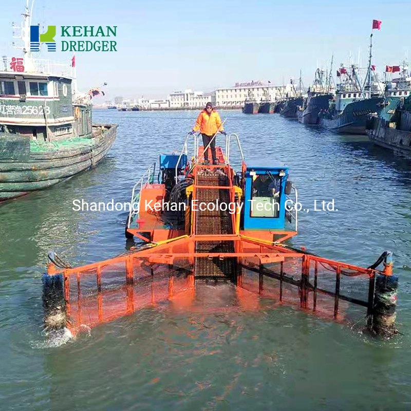 Floating Garbage Collecting Boat Trash Plastic Wastes Removal Machine