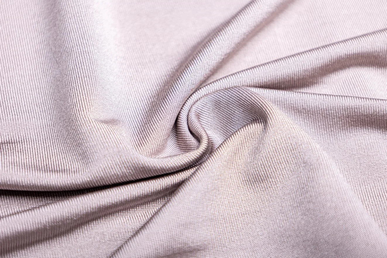 Customs 92%Silk 8%Spandex Knit Natural Silk Stretch Single Jersey Interlock Double Jersey Fabric for Garment