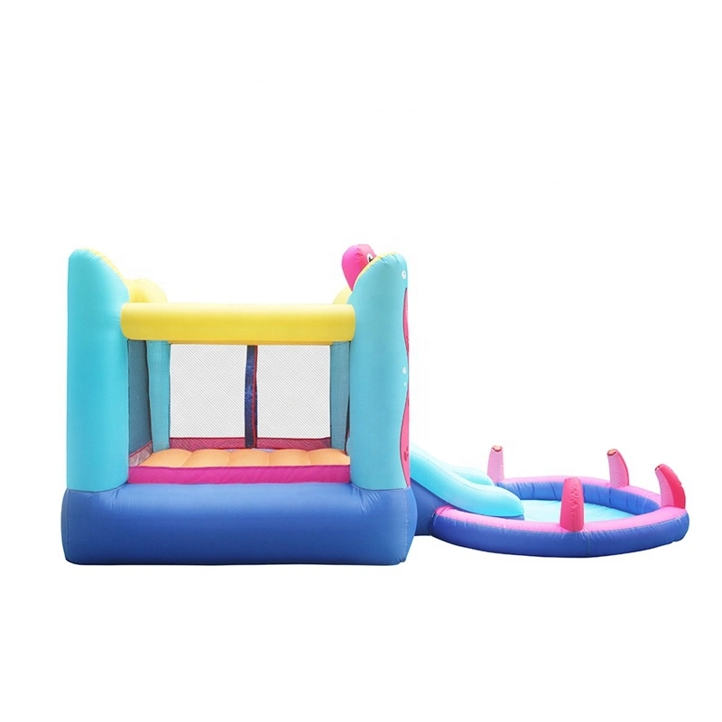 Rainbow Inflatable Bouncer Children&prime; S Inflatable Bounce House Combo Jumping Castle Amusement Park