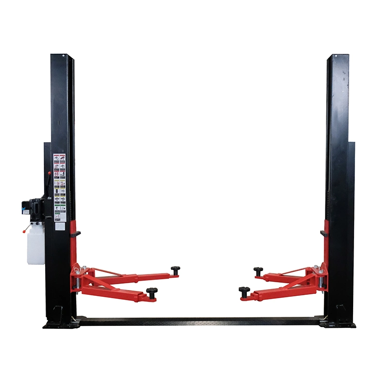 Two Post Double-Cylinder Hydraulic Lift Rubber Door Production Garage Lift