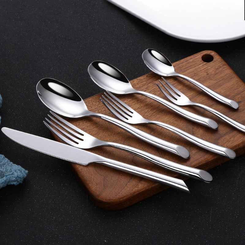 Popular Design Stainless Steel Cutlery Set Plated Flatware for Restaurant Party Wedding Gift